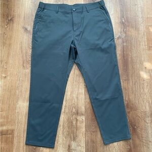 Jack Archer Charcoal Gray Jetsetter Chino Tech Performance Stretch Pants 36x27